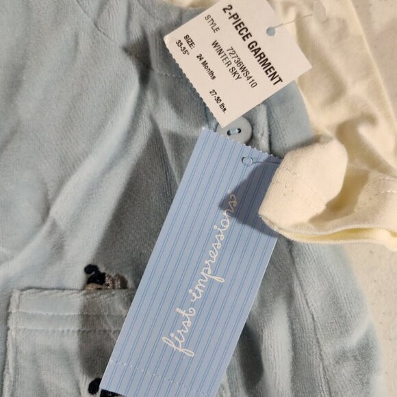 First Impressions Y2K My Lil Prince 2 Piece Set 24 Months NWT - Picture 8 of 15